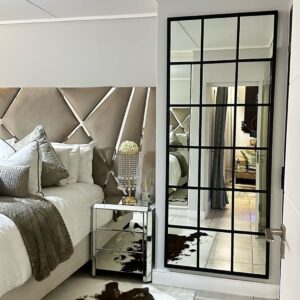 Elegant Steel Framed Mirror