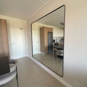 Steel Framed mirror with rounded corners