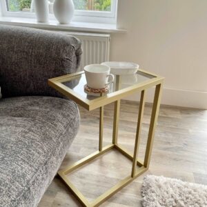 Glass Sofa Side Table