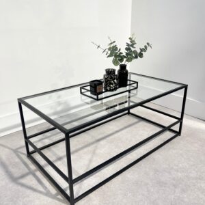 Urban luxe Steel & Glass Coffee Table